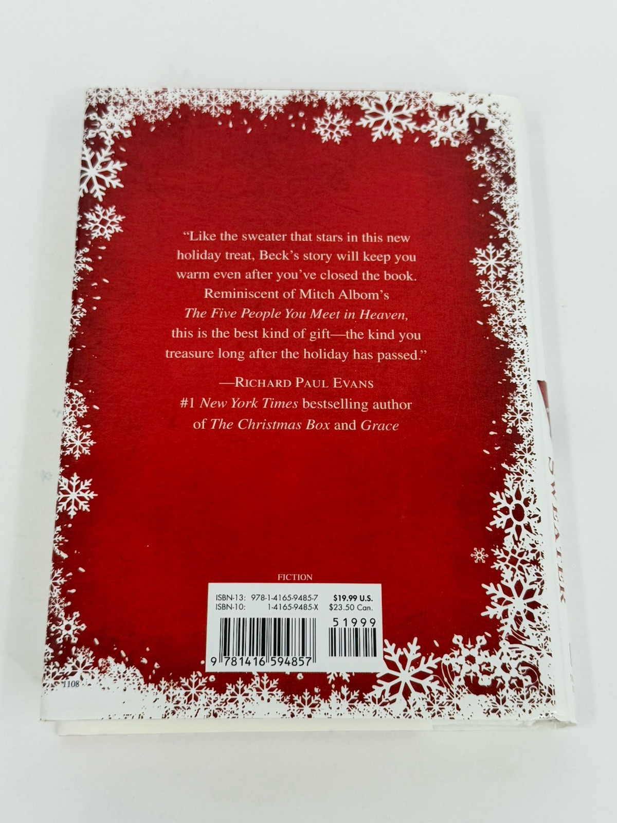 The Christmas Sweater by Glenn Beck (Hardcover w/ Dustjacket, 2008)