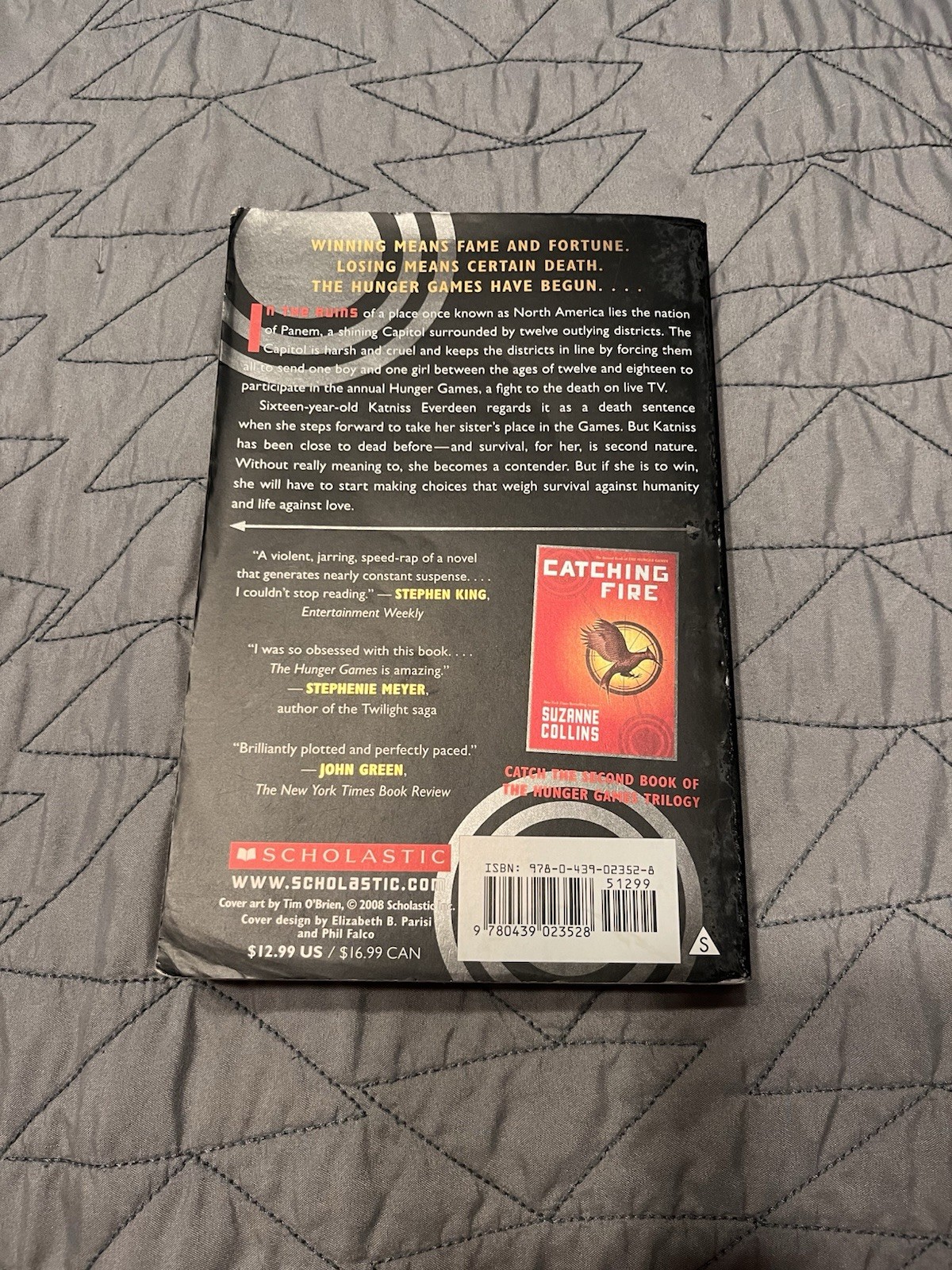 Suzanne Collins The Hunger Games Book 1 Scholastic 2010 Paperback 384p