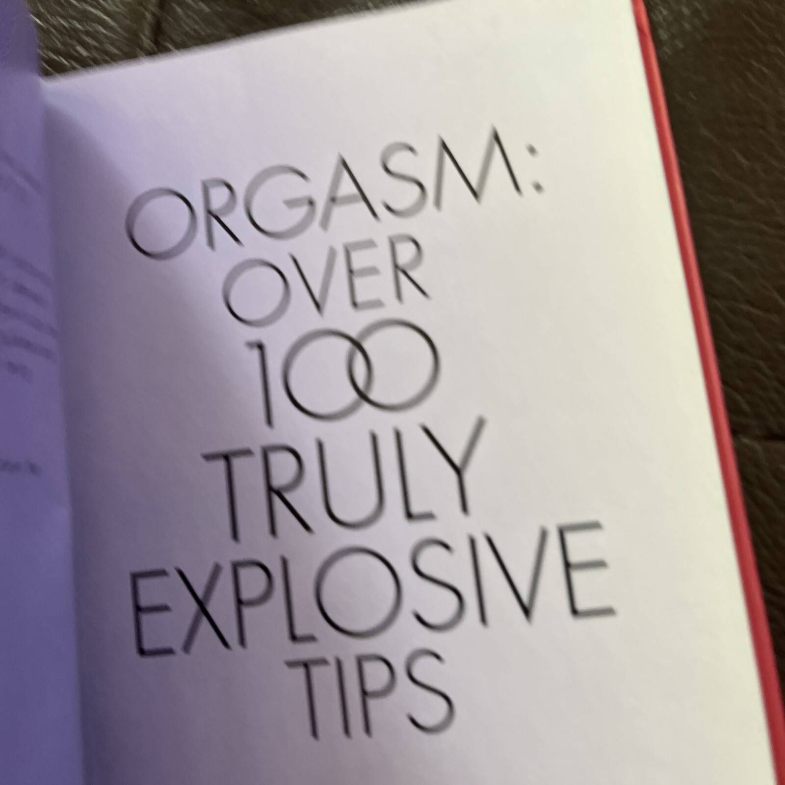 Over 100 Truly Astonishing Sex Tips Hardcover Lisa Sussman