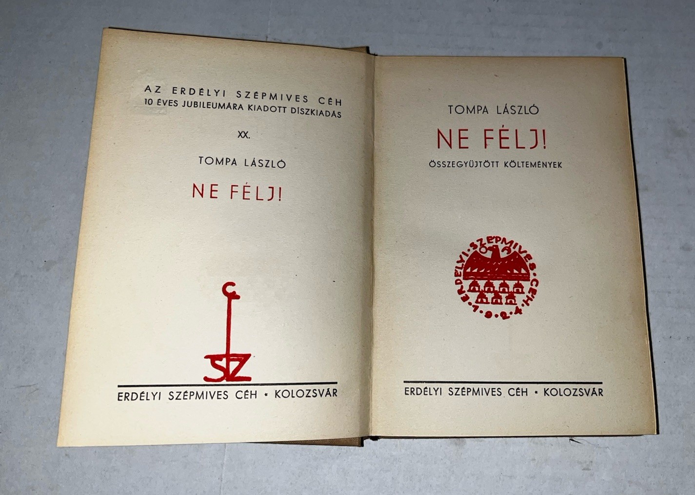 SZEPMI ERDELYI YES CEH 1924-1934 Tompa Laszlo Hardcover Book 223 Pages