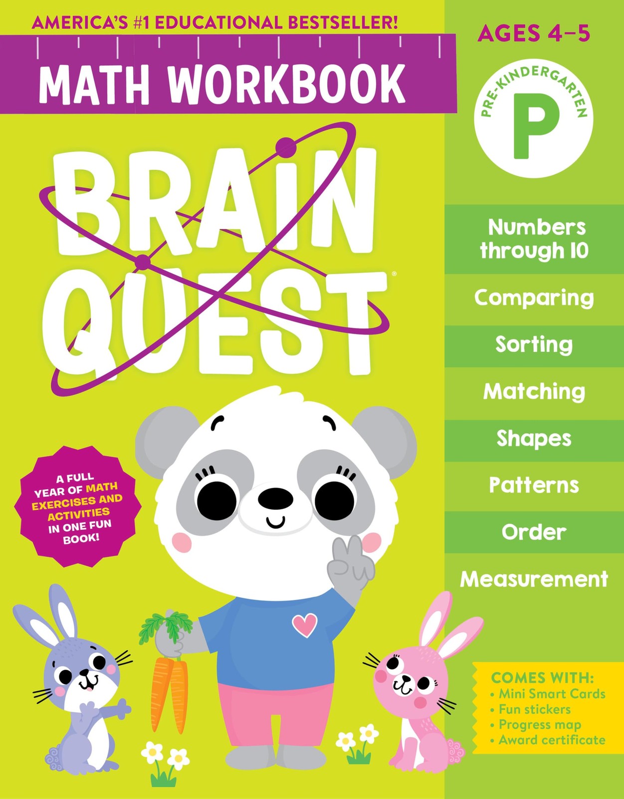 Brain Quest Math Workbook: Pre-Kindergarten – paperback Workman Publishing