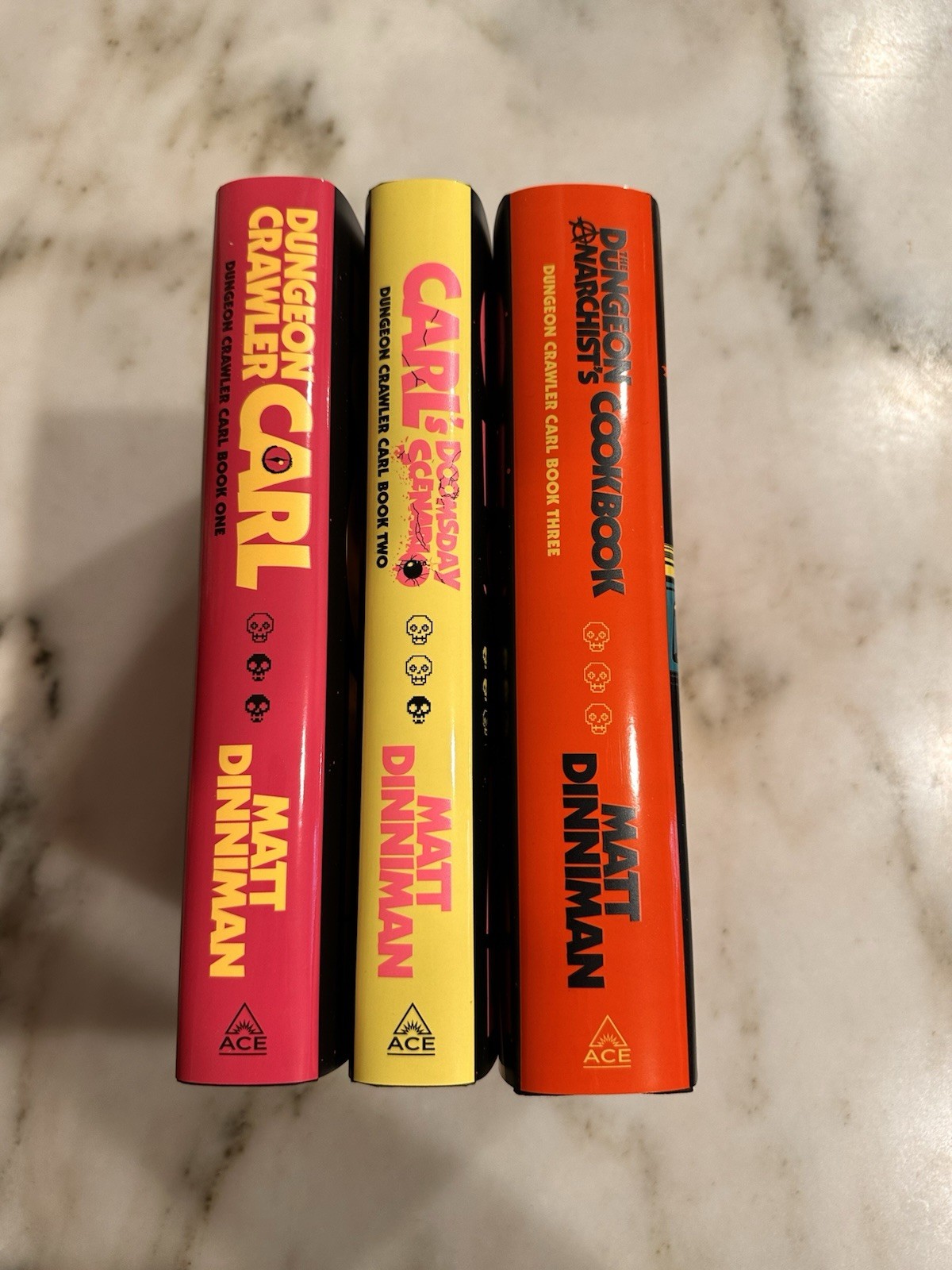 Matt Dinniman Dungeon Crawler Carl Books 1-3 Signed
