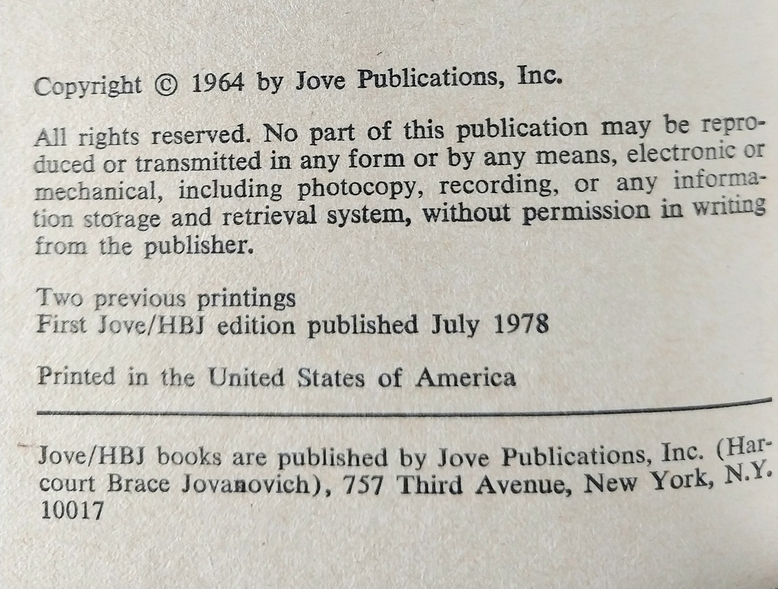 Philip Jose Farmer – Tongues of the Moon – First Jove/HBJ Edition 1978