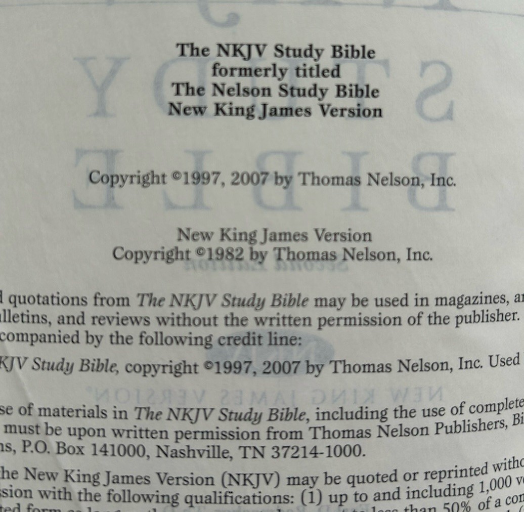 NKJV Bible Black Leather