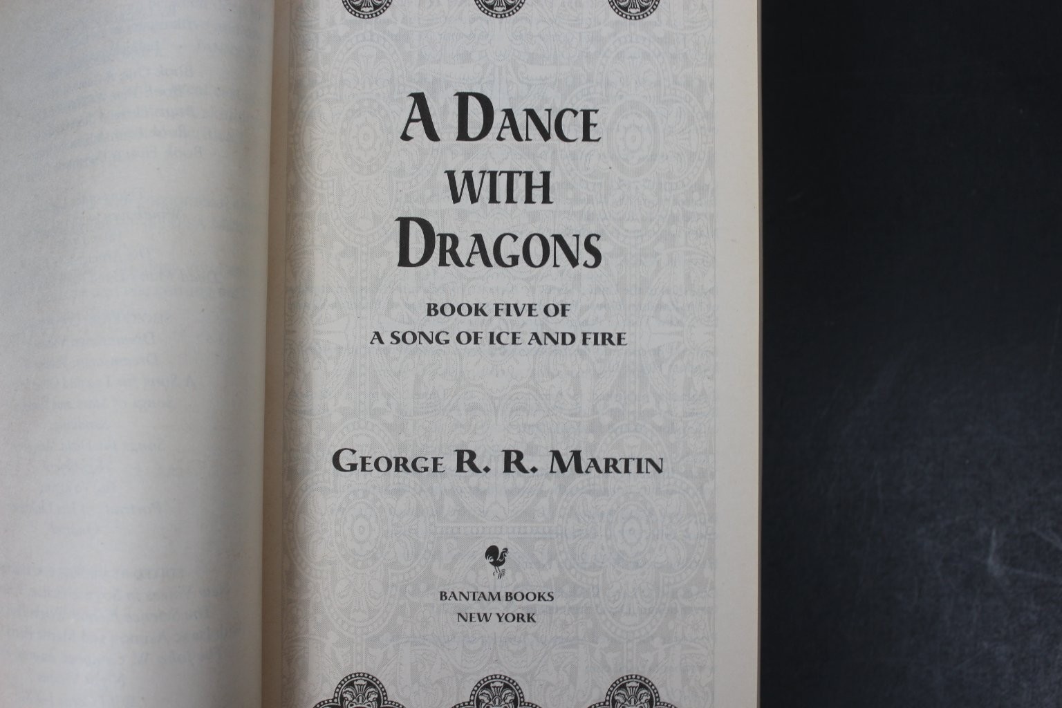A Dance with Dragons George R.R. Martin Fantasy Mass Market Bantam Book 2013 PB