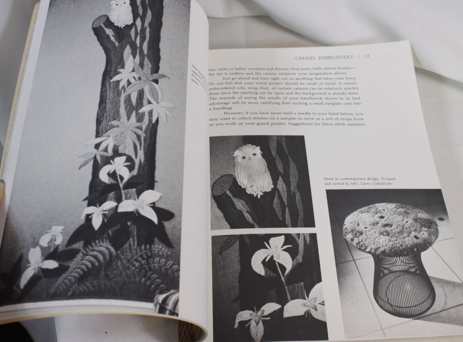 Vtg Erica Wilson Embroidery Book Sewing Stitches Needlepoint 1973 MCM 360+ pages
