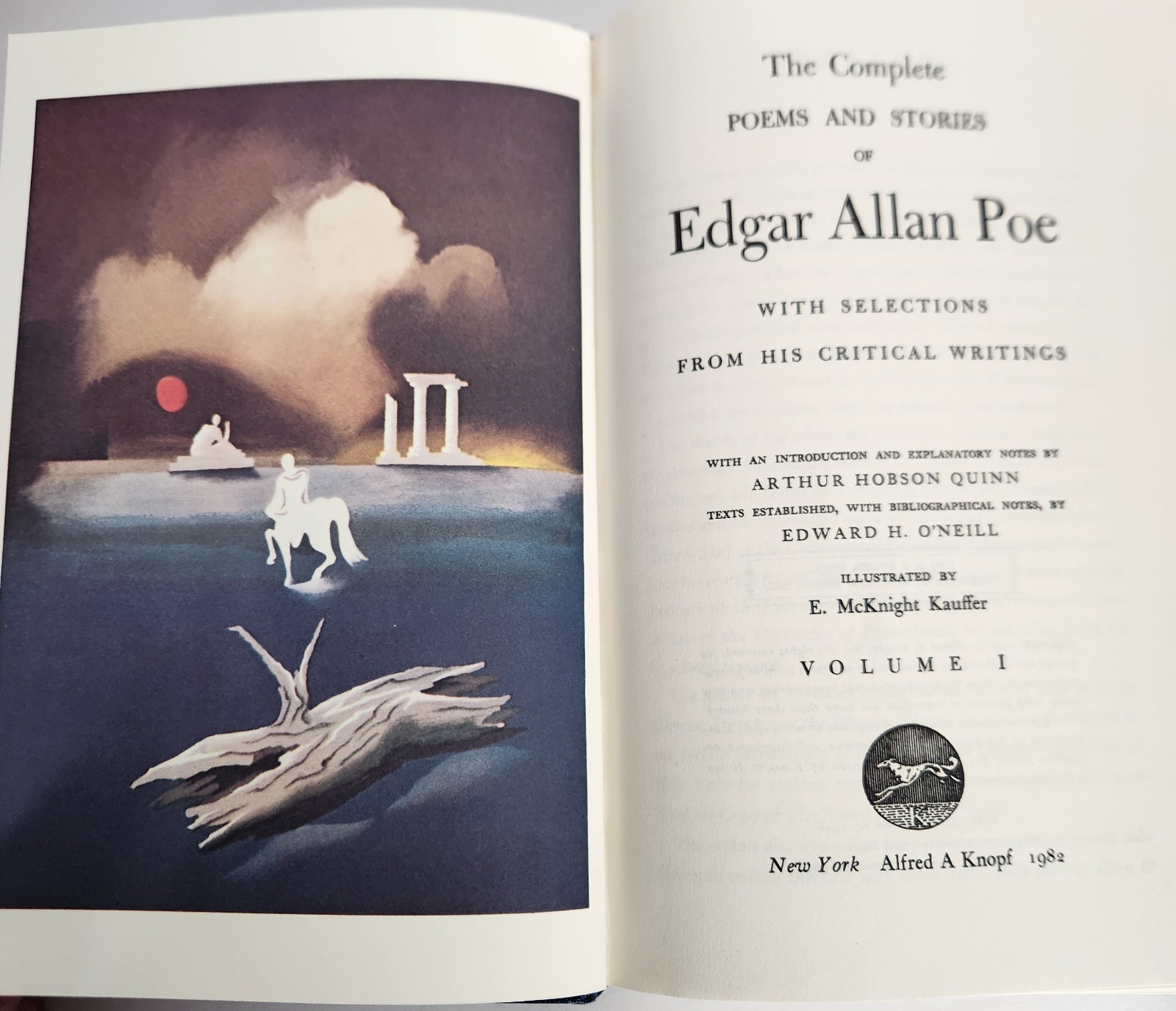 The Borzoi Poe Edgar Allan Poe Complete Poems and Stories 2 Volume Set Slipcase