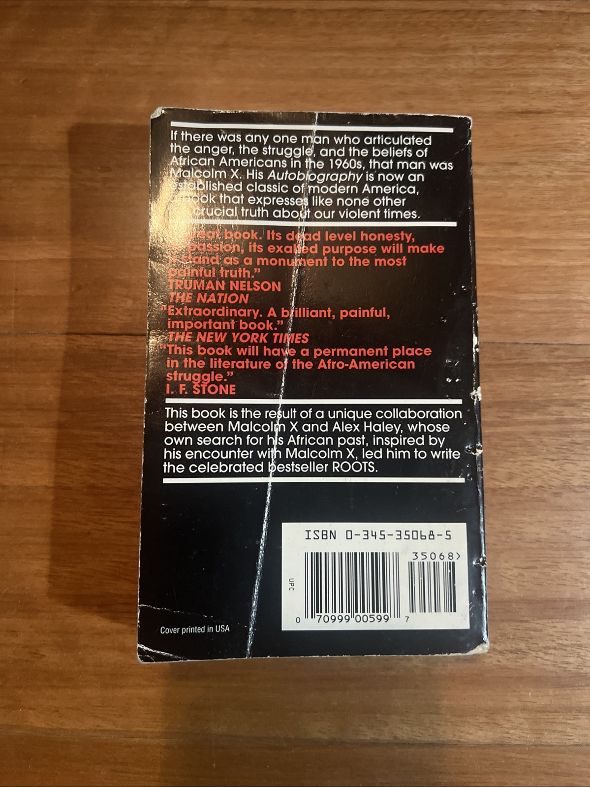 The Autobiography Of Malcolm X as told to Alex Haley Ballantine 1992 Spike Lee