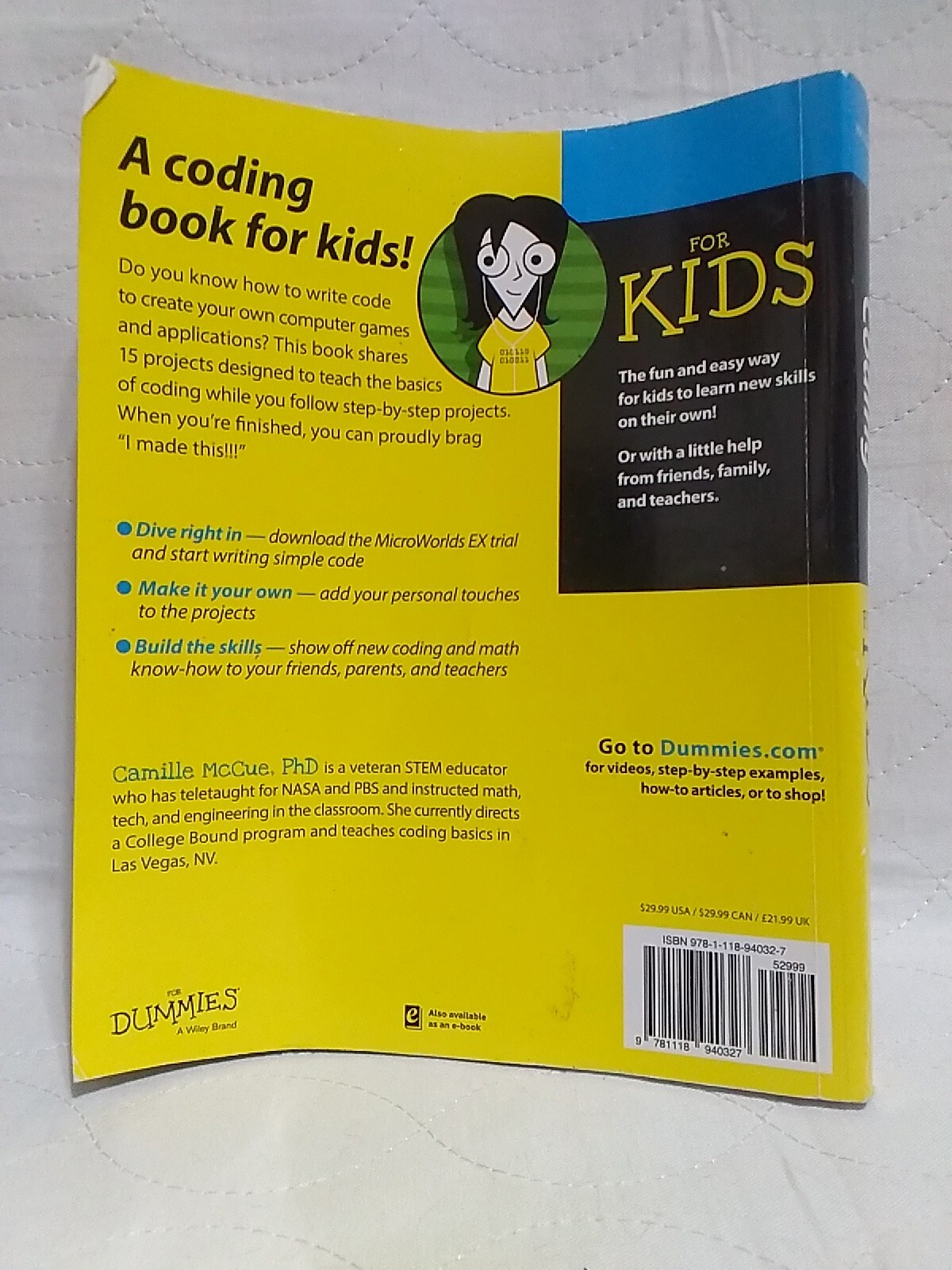 For Kids for Dummies Ser.: Coding for Kids for Dummies by Camille McCue…