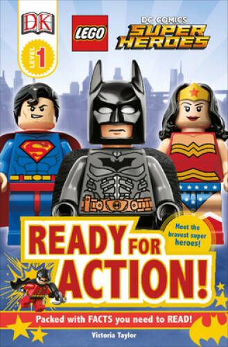 DK Readers L1: LEGO DC Super Heroes: Ready for Action! – Paperback – GOOD
