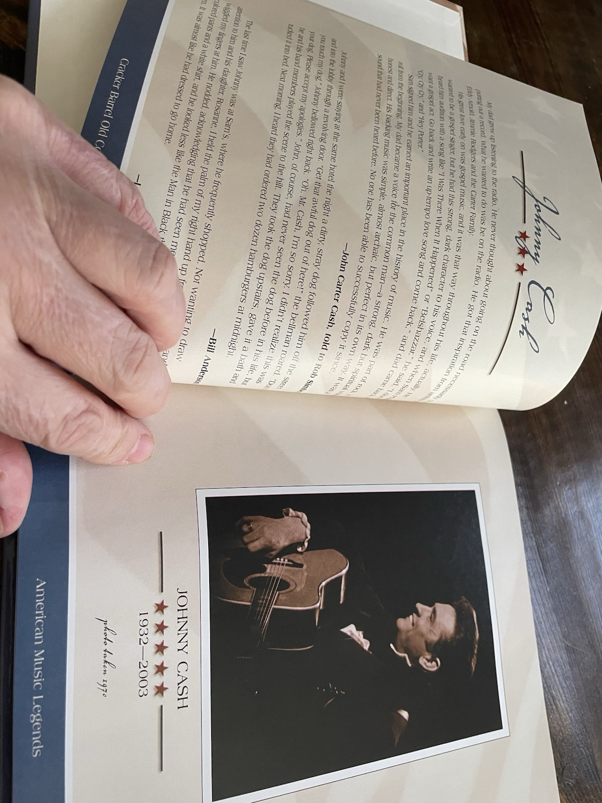 American Music Legends Hardback Book 9” X 9” 159 Pages