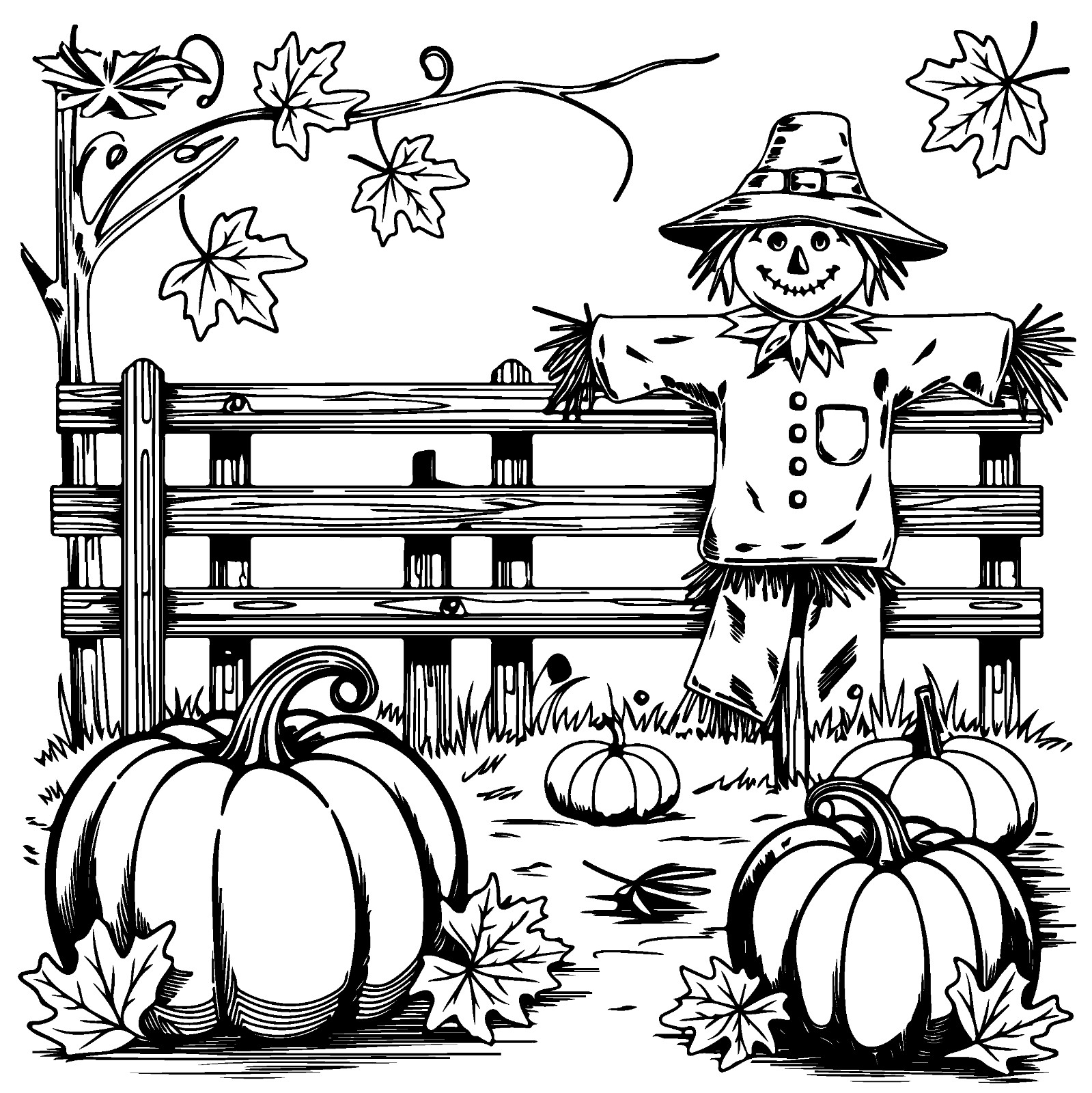 Fall Vibes Coloring Book