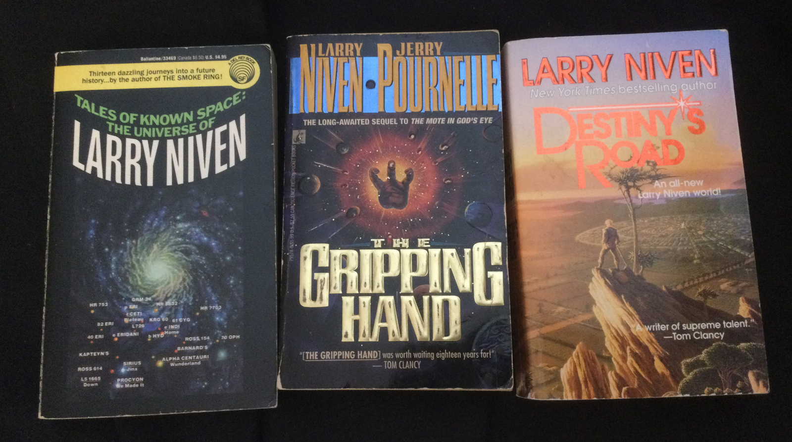 12 SF PBs by Larry Niven: Man-Kzin Wars, Ptavvs, Mote in God’s Eye, Ringworld++