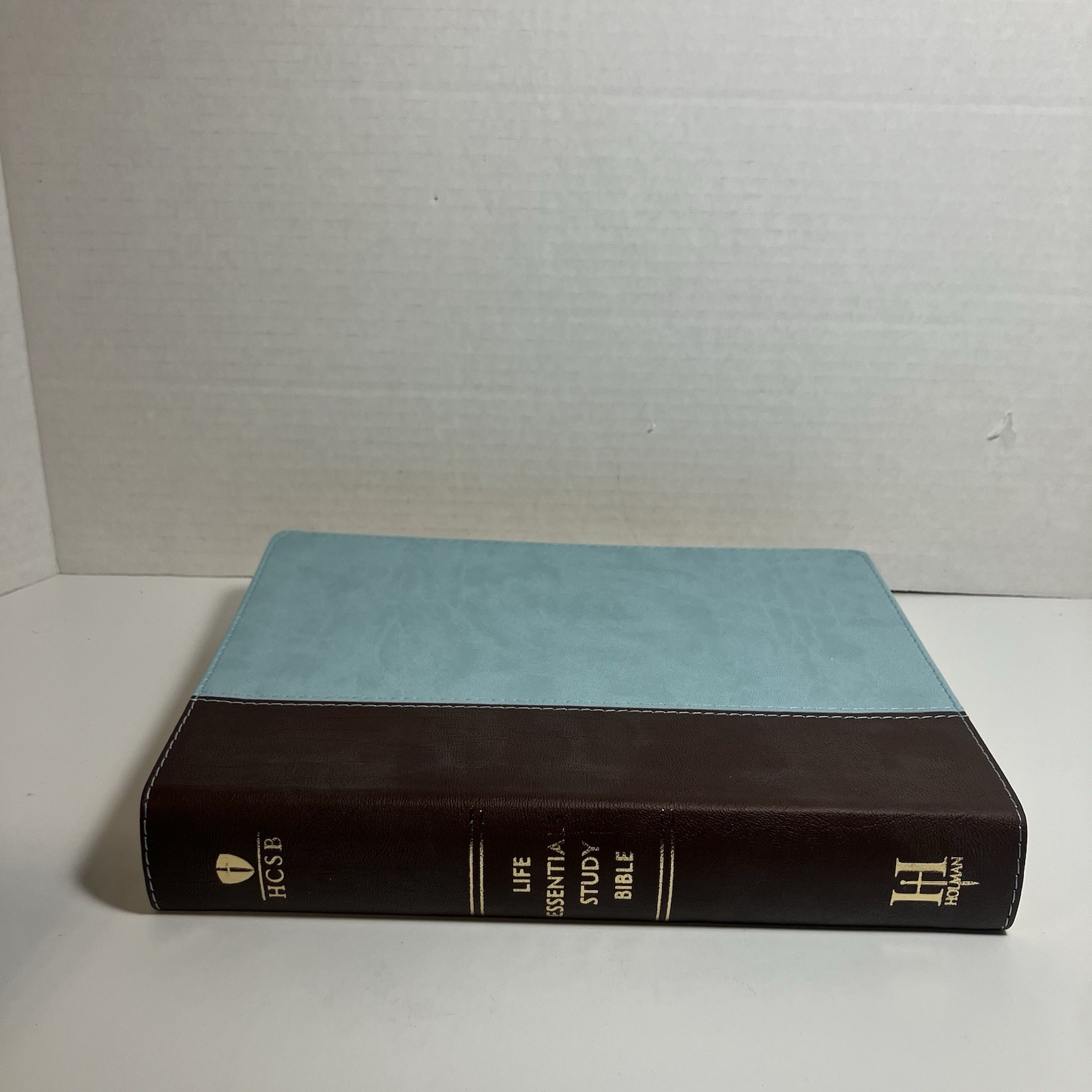 Life Essentials Study Bible, Brown/Blue Simulated Leather Indexed : Biblical…