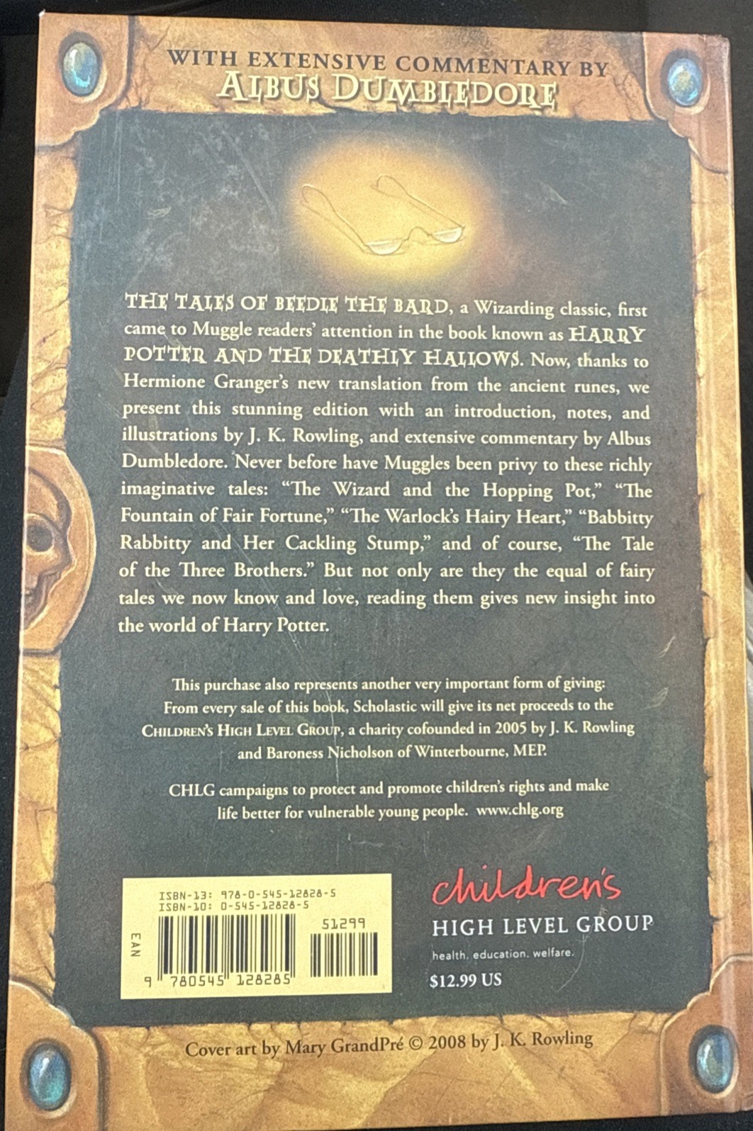 J.K. Rowling The Tales of Beedle The Bard Harry Potter HC 1st Printng 2008 sh7