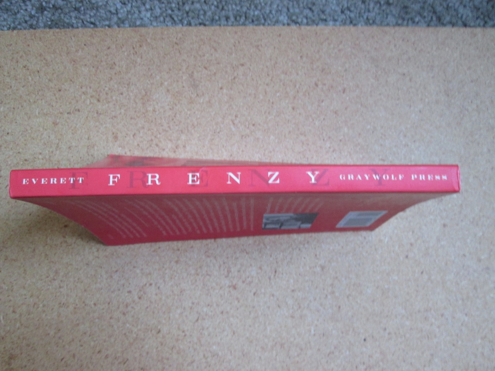 Percival Everett paperback Frenzy 1st printing Graywolf Press 1997