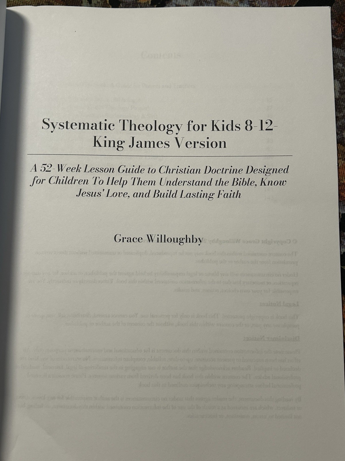 Systematic Theology for Kids 8-12 – King James Version: a 52-Week Lesson Guide