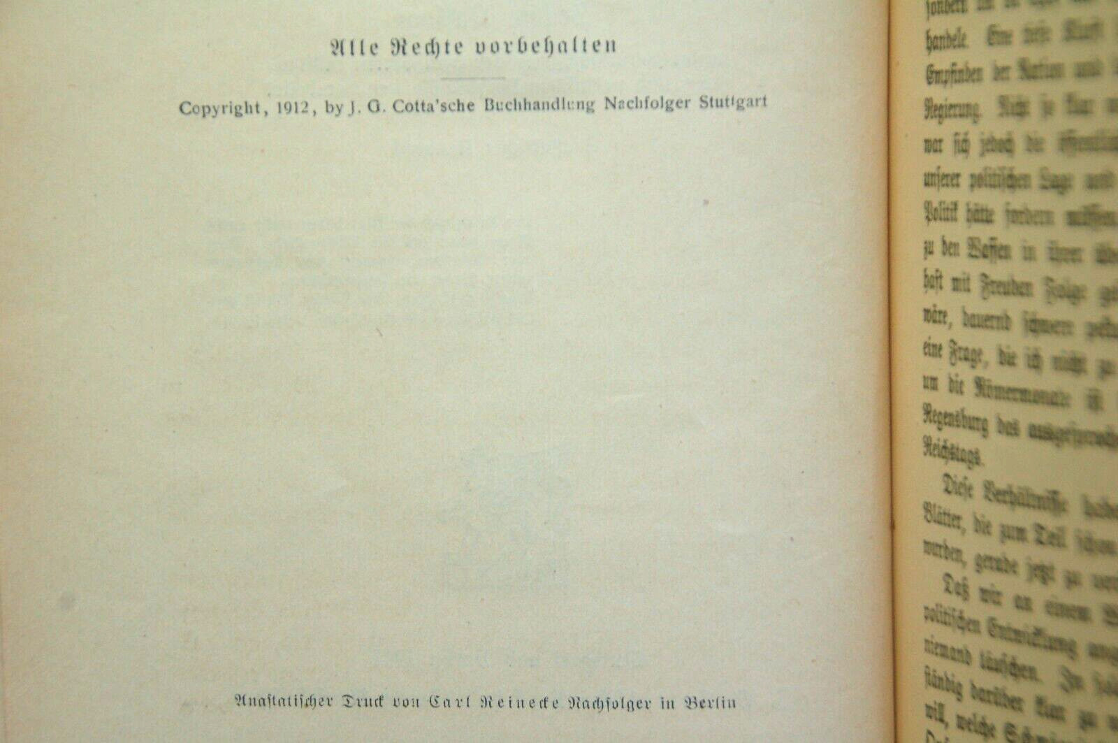 GERMANY AND THE NEXT WAR, by Friedrich Bernhardi, Sixth Ed 1913, HB, German Text