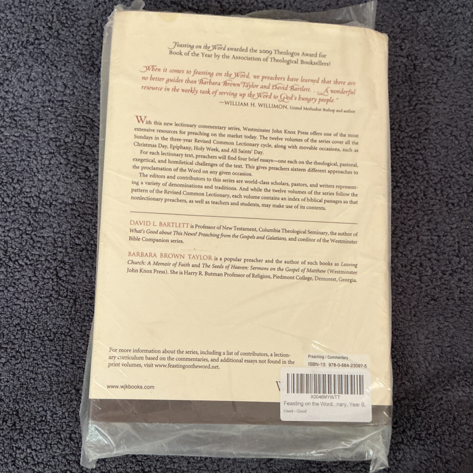 Feasting on the Word Year B Vol 2 by Bartlett & Taylor, Hardcover, Westminster