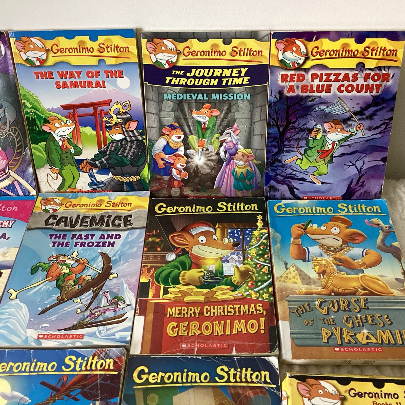 Geronimo Thea Stilton Books Lot of 11 Ages 7-12 Illustrated Adventure + 2 Audio