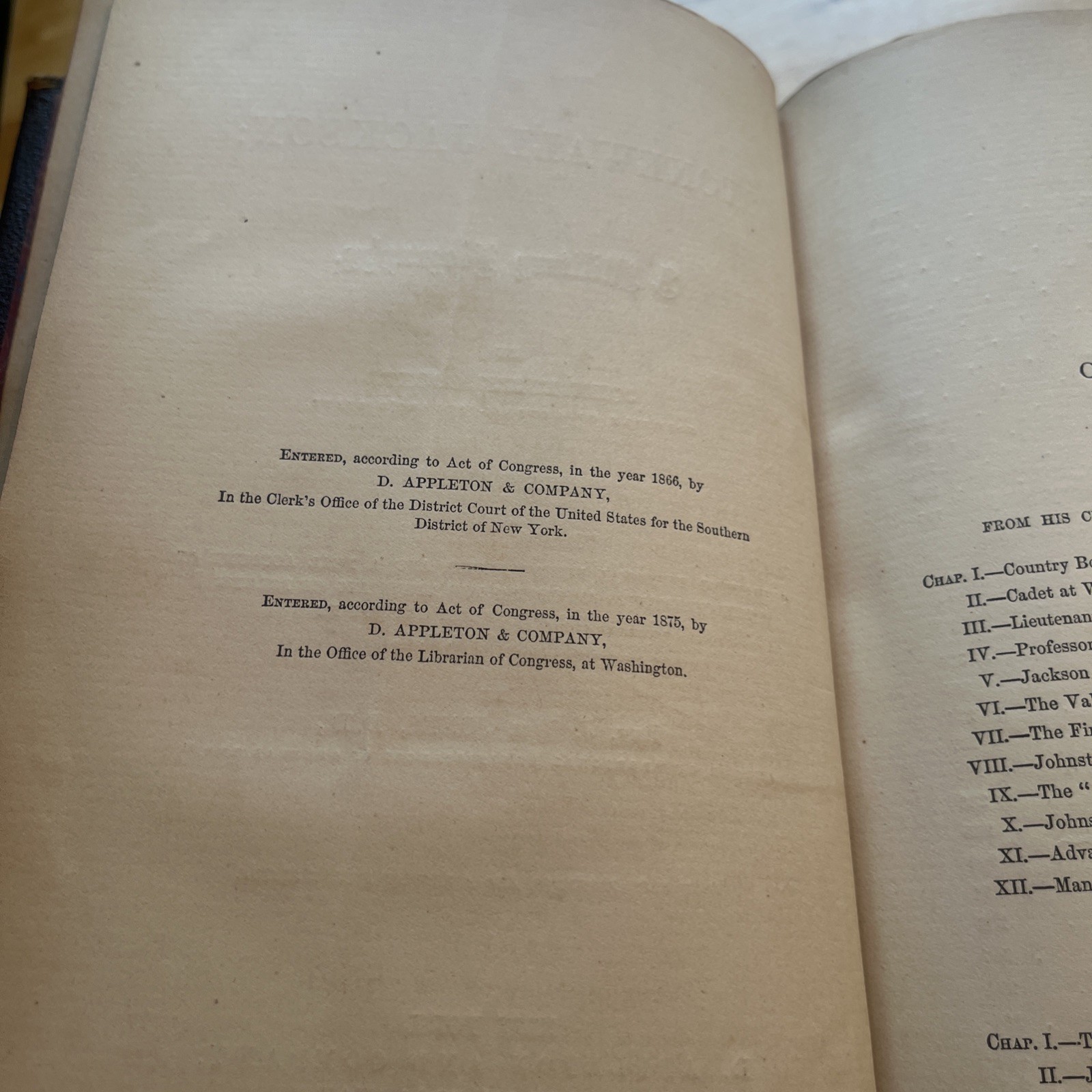 Stonewall Jackson: A Military Biography. John Cooke. 1876 D Appleton Printing