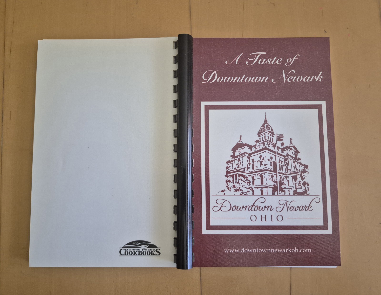 A Taste of Downtown Newark Ohio Assoc. Cookbook 2009 Morris Press Spiral Bound