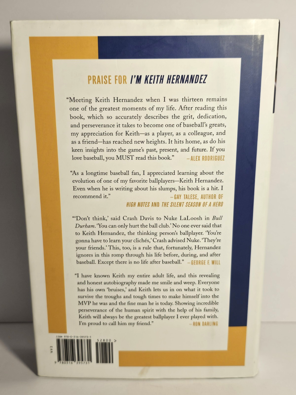 I’m Keith Hernandez, Memoir Baseball MLB New York Mets St Louis Cardinals Book