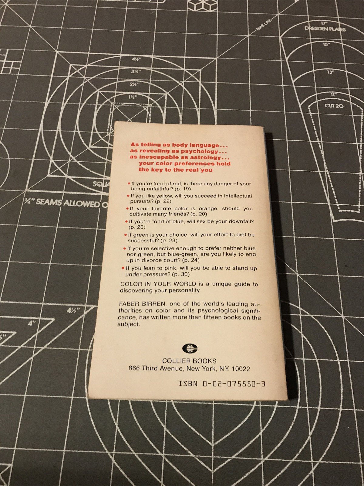 Vintage 1978 Color In Your World by Faber Birren Collier Macmillan