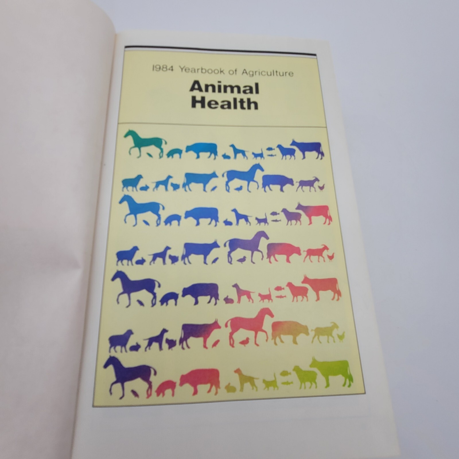 Animal Health Livestock and Pets 1984 Yearbook of Agriculture