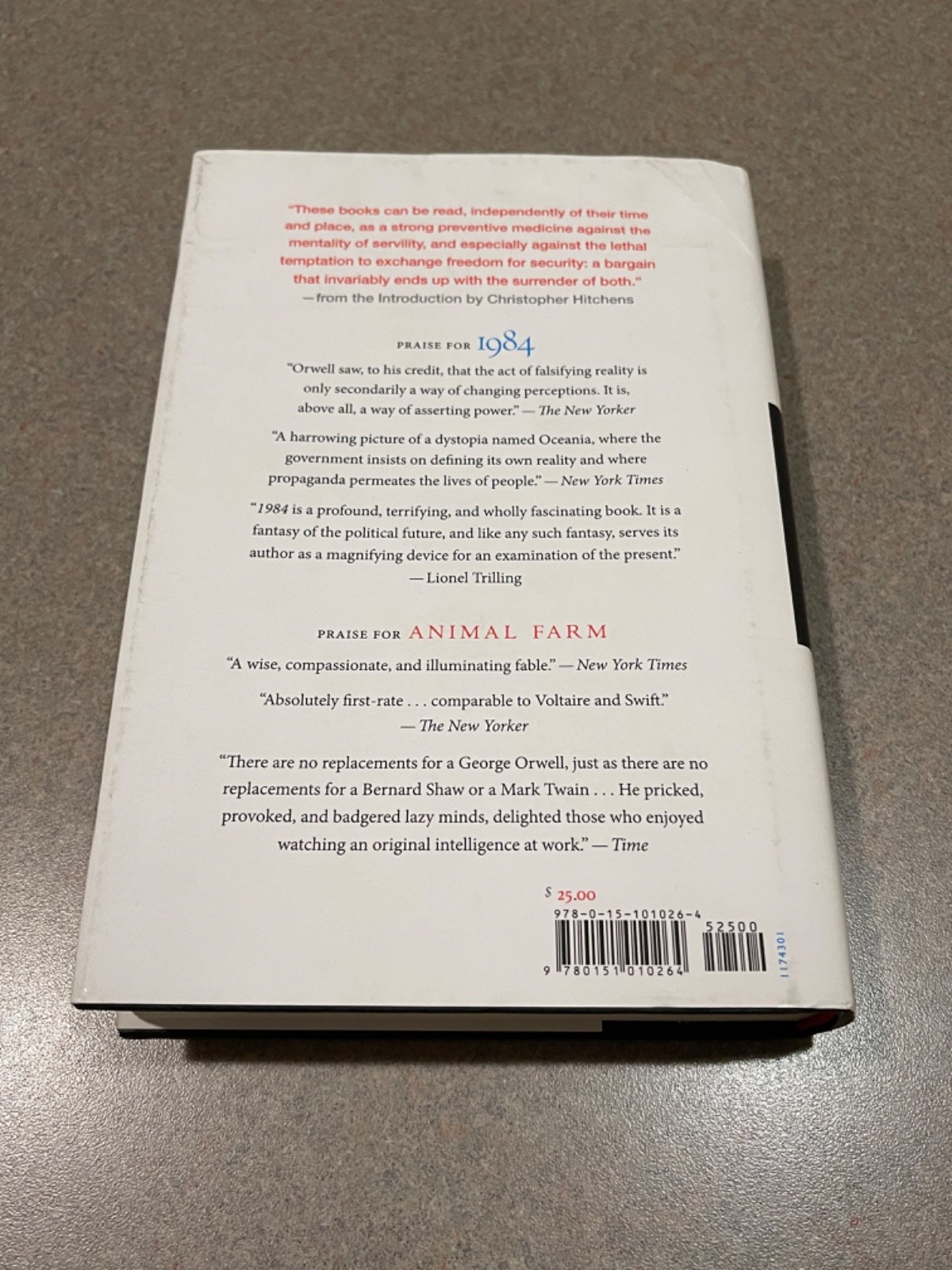 Animal Farm & 1984 George Orwell (Hardcover DJ)