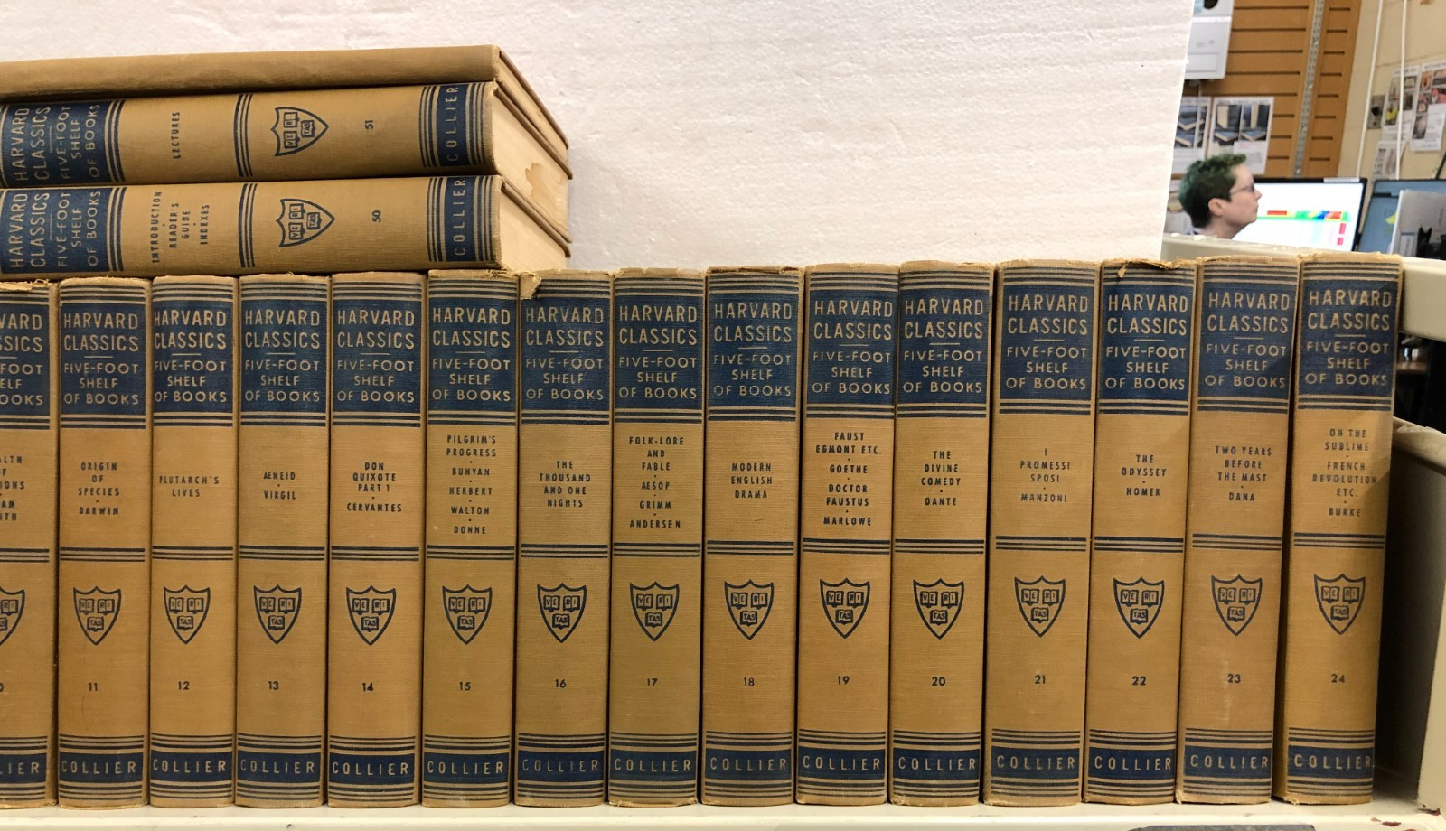 Harvard Classics, Five-Foot Shelf Of Books, 1937, 1938, 52 volumes, EB-3