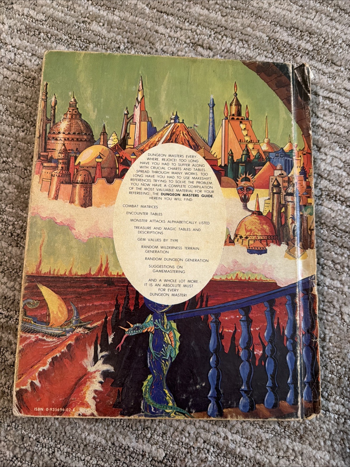 Dungeons Dragons AD&D Dungeon Master’s Guide TSR 1979 Revised Edition READ DESCR