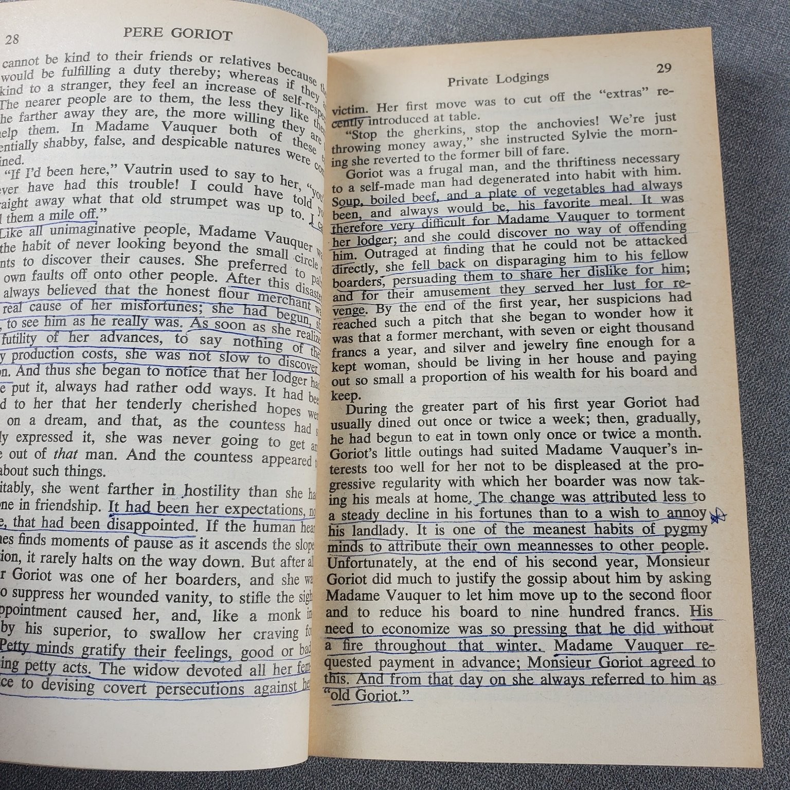 Pere Goriot Honore de Balzac 1962 Fourth Printing Signet Classic