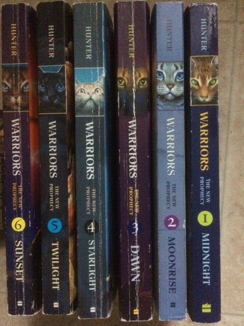 WARRIORS New Prophecy 1-6 set 1 2 3 4 5 6 PB lot Sunset Twilight Starlight Dawn