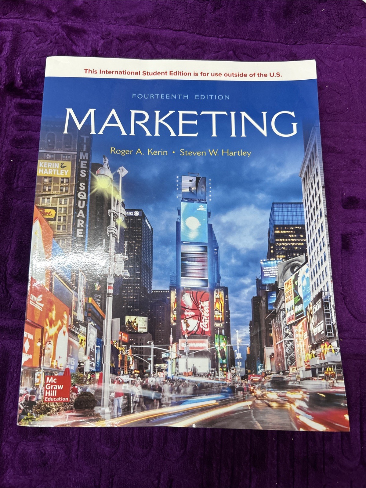 Marketing by Steven William Hartley and Roger A. Kerin (2018, Trade Paperback)