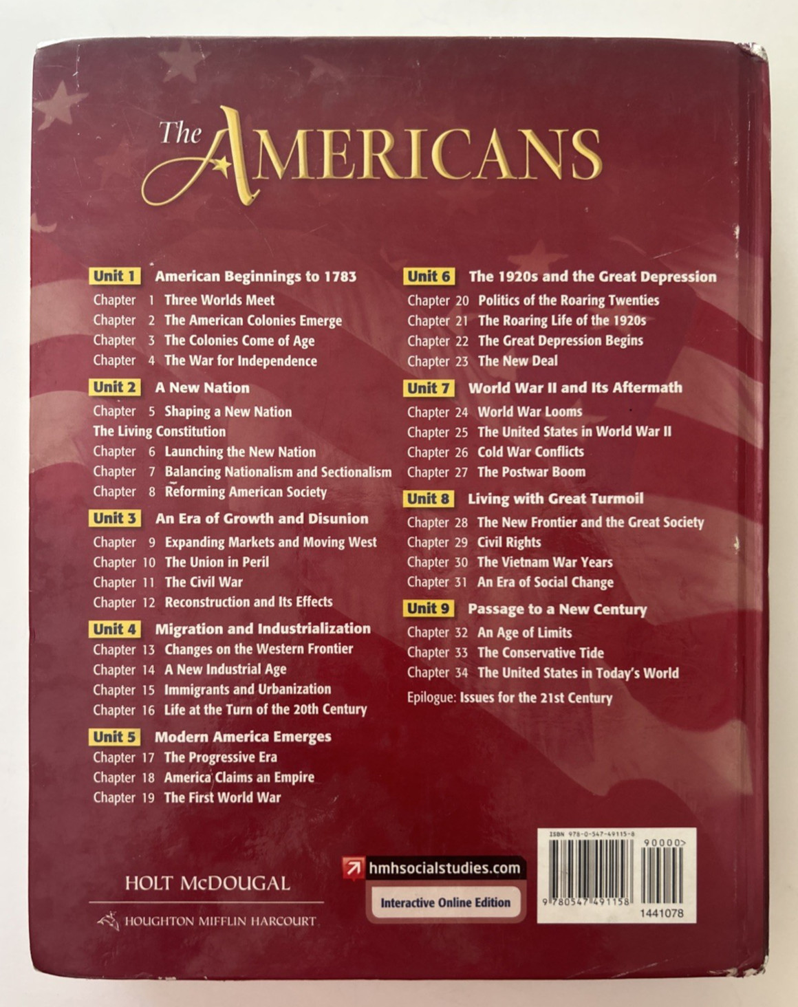 The Americans By Holt McDougal
