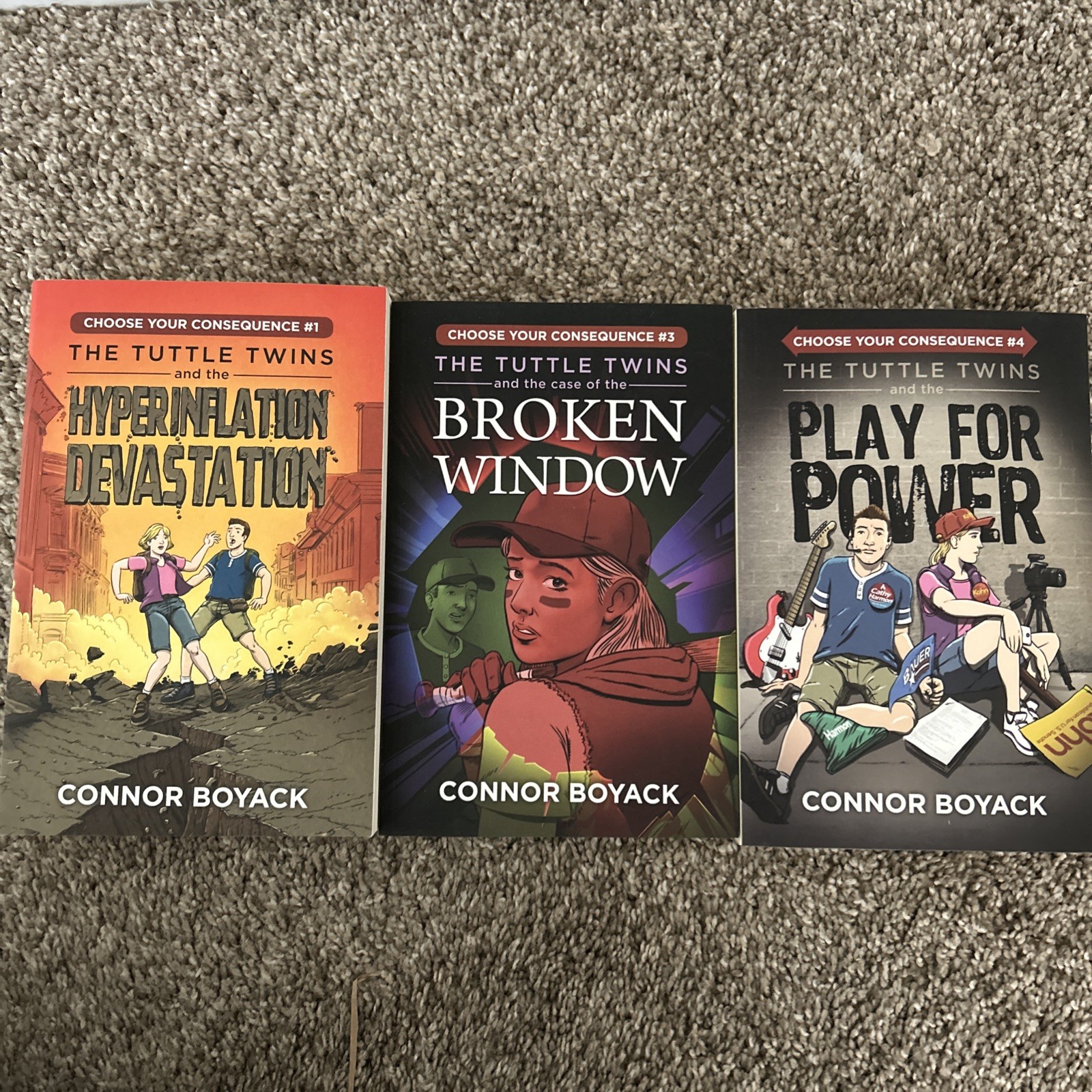 Tuttle Twins Choose Your Consequence Set of 3 by Connor Boyack