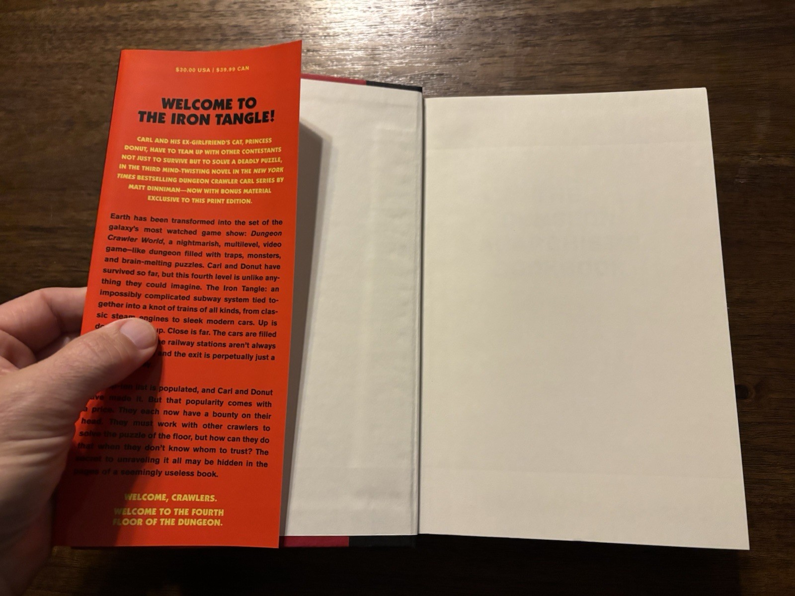 SIGNED The Dungeon Anarchist’s Cookbook Matt Dinniman 2025 HCDJ Crawler Carl