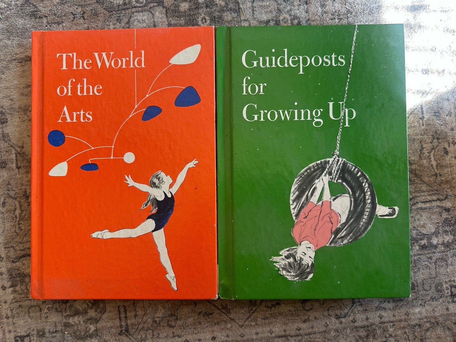 Child Horizons 2 Book Lot Vintage Hardcover Books Home Schooling FAST SHIPPING