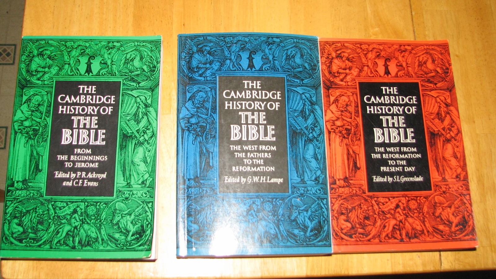 The Cambridge History Of The Bible 3 Vol Set PB