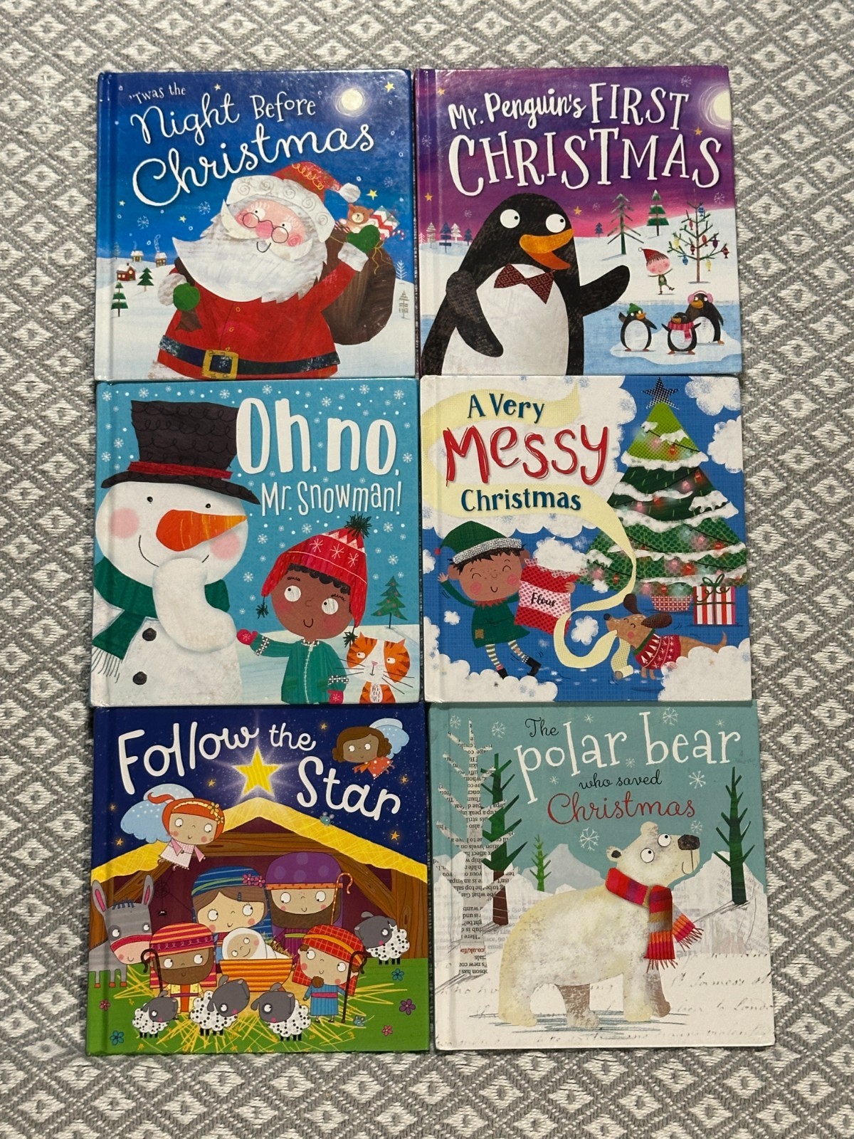 6 books Christmas-Theme Soft Cover Make Believe Ideas various author about 4×4″
