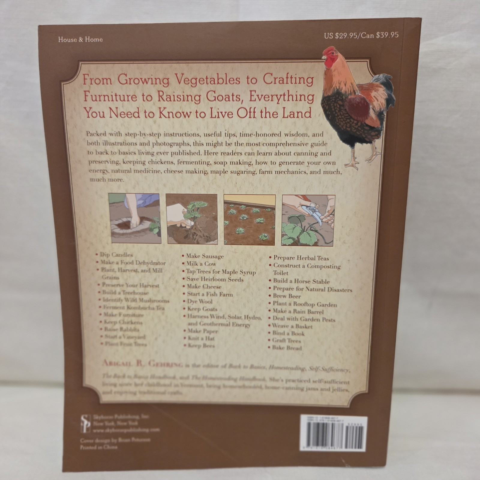 Illustrated Encyclopedia of Country Living Abigail Gehring Homesteading Farming