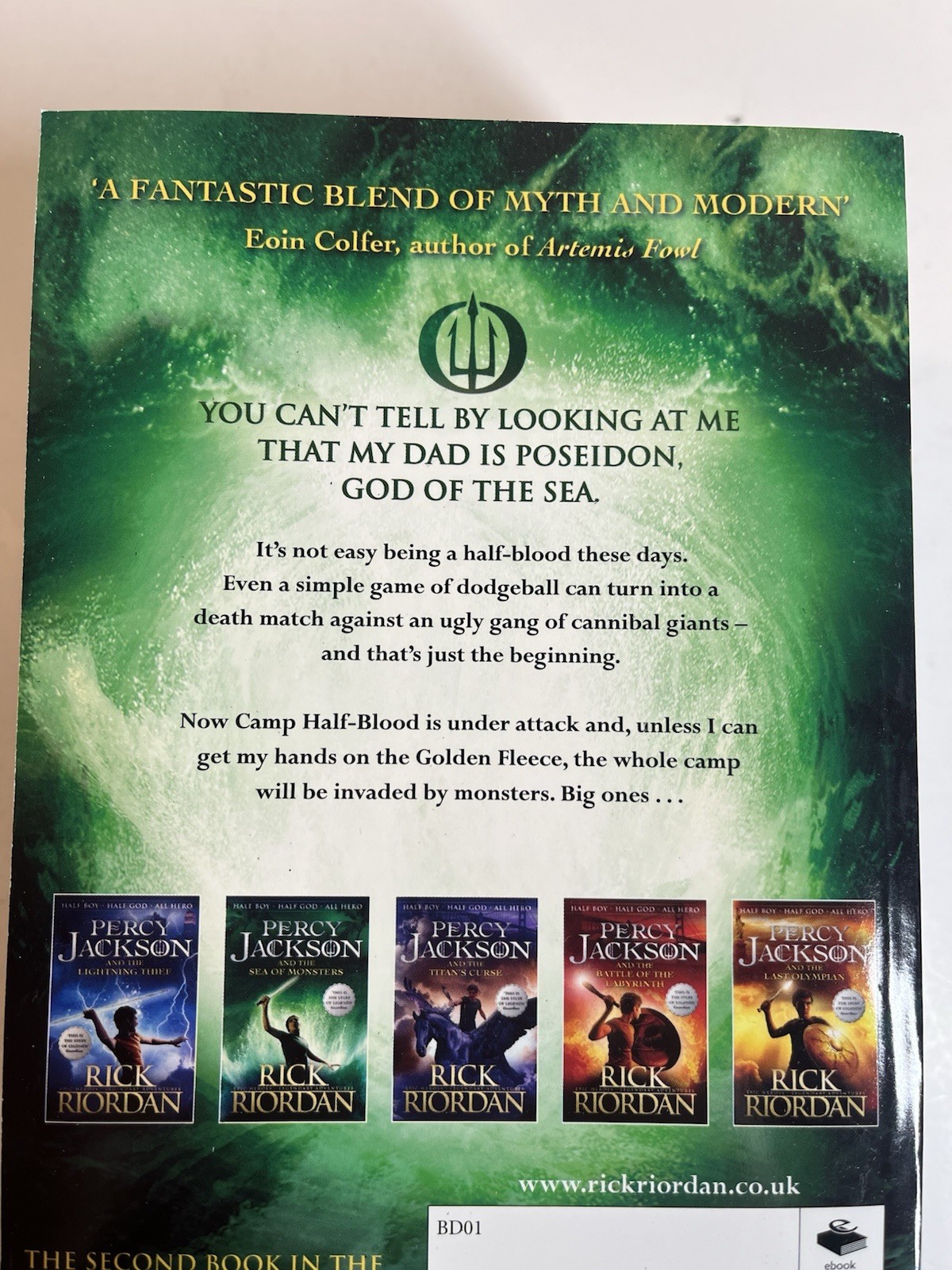 Complete Series Set PERCY JACKSON 1-5 Rick Riordan Paperback Books Epic Heroes