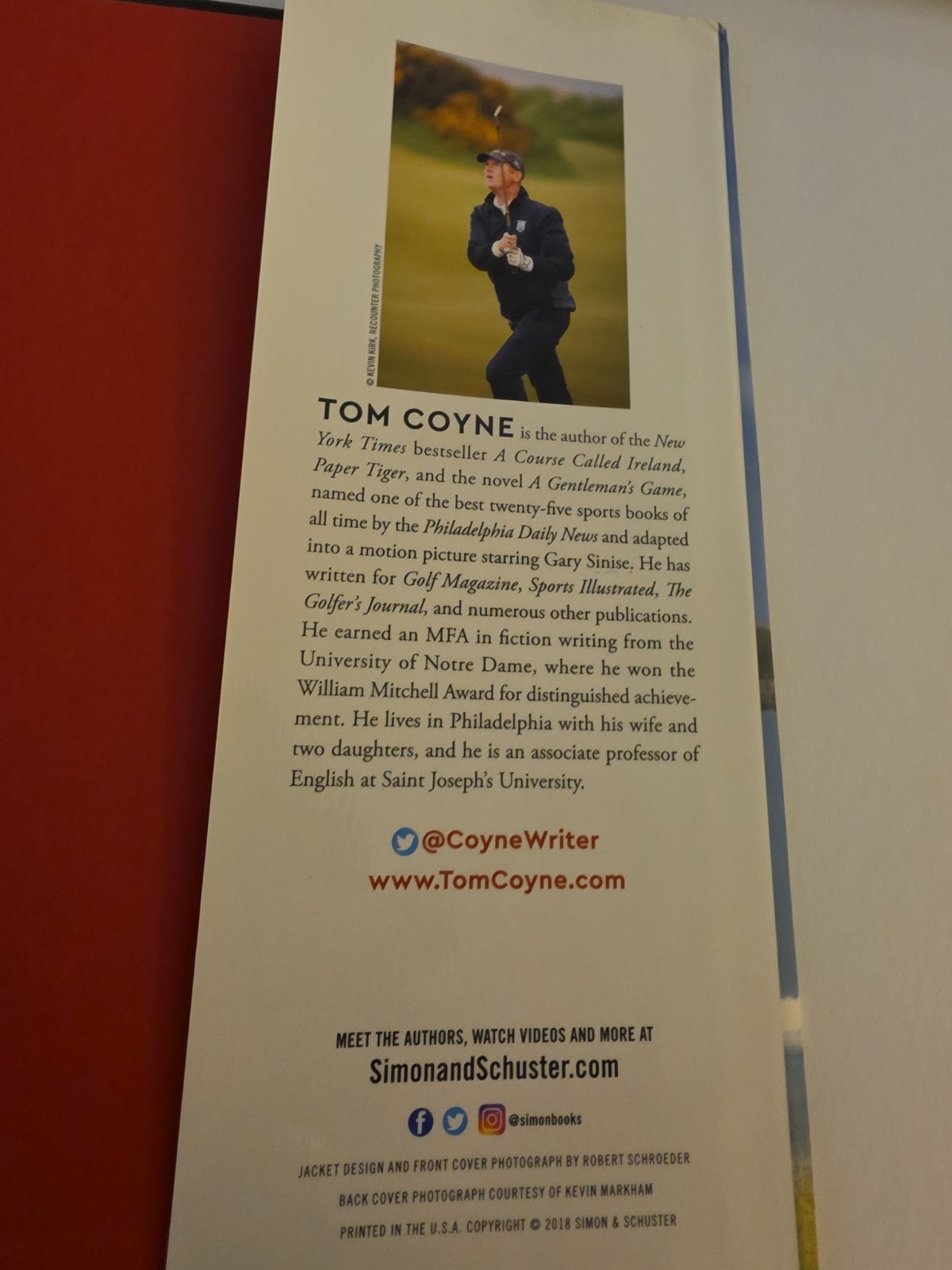A Course Called Scotland by Tom Coyne Hardcover Book Signed 8 Signatures