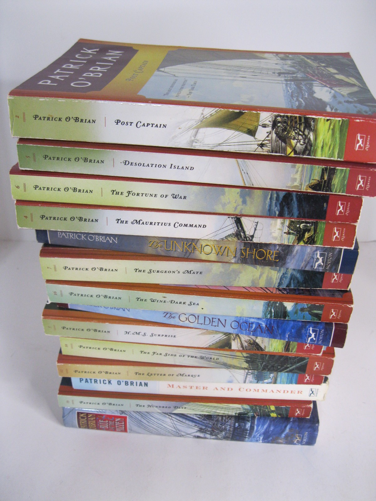 Lot of 14 Patrick O’Brian Series Paperback Books Naval Historical Fiction Ships