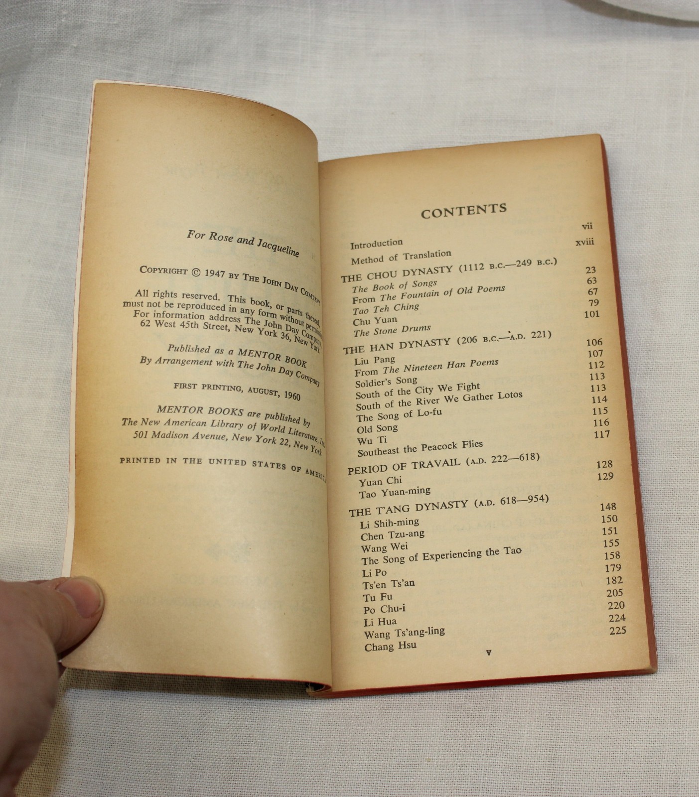 The White Pony An Anthology of Chinese Poetry by Robert Payne Mentor