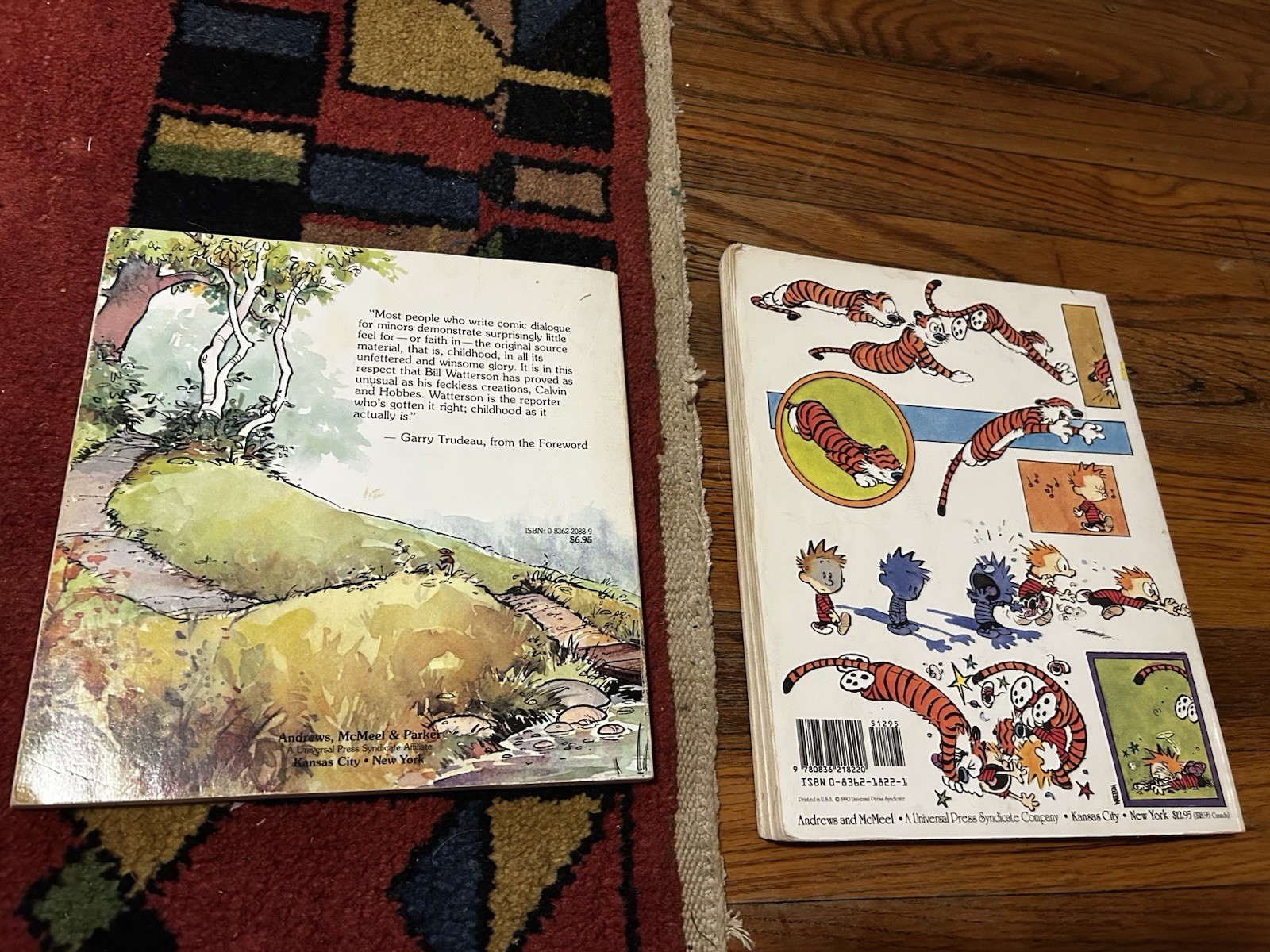 Calvin And Hobbes Lot Of 6 Bill Watterson 1990s Paperback Books Comic Strips VTG