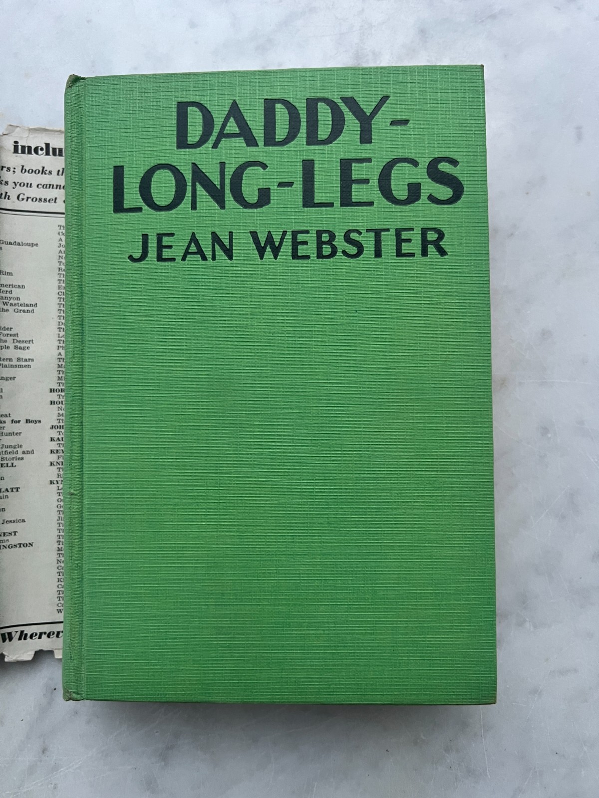 “Daddy Long Legs” Jean Webster 1912 Hardcover w/ Dust Jacket Book