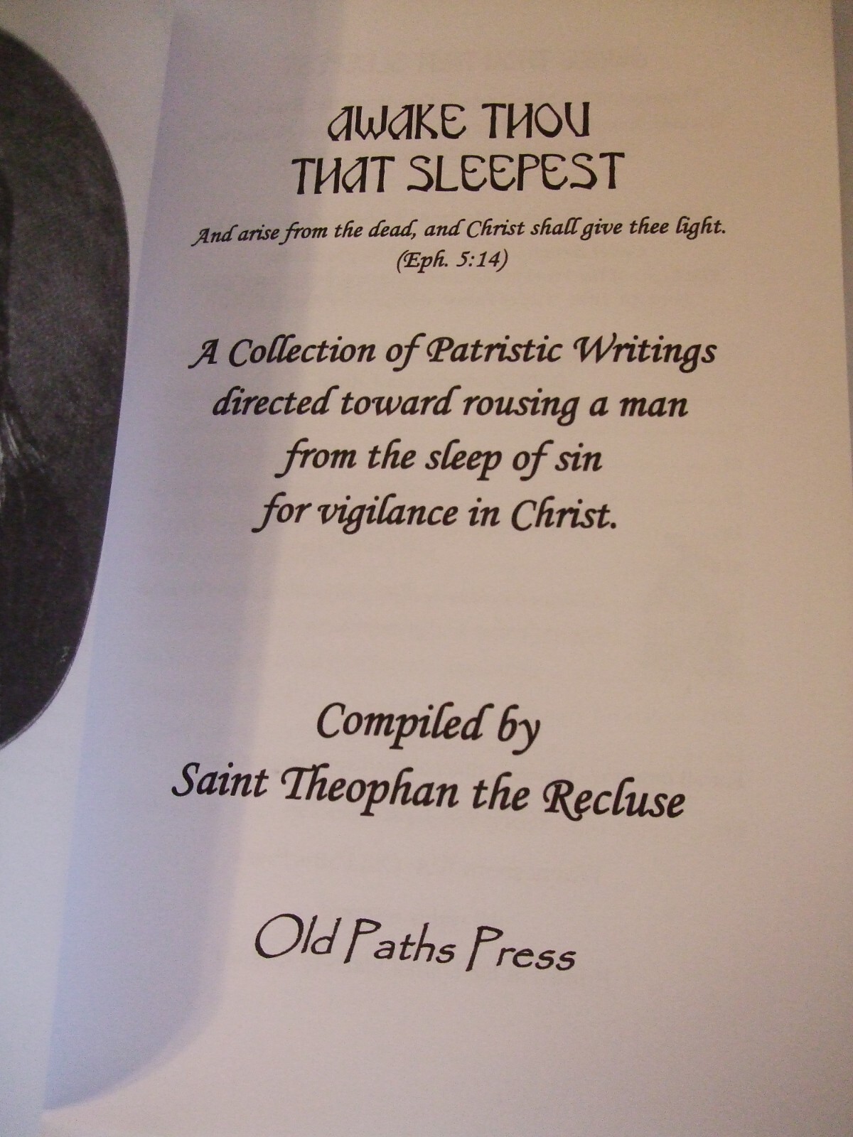 Awake Thou That Sleepest St Theophan the Recluse Orthodox, Newly Translated SALE