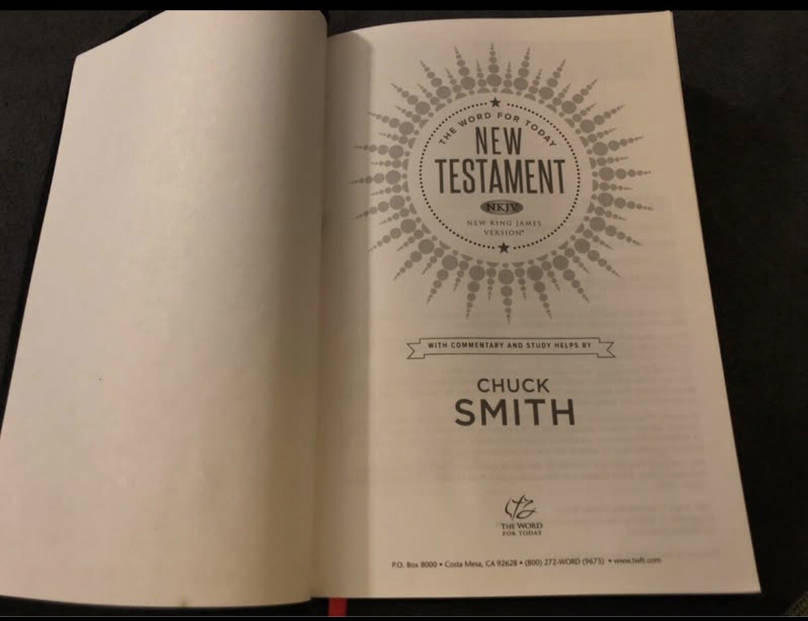the word for today bible chuck smith NKJV NEW KING JAMES VERSION leather